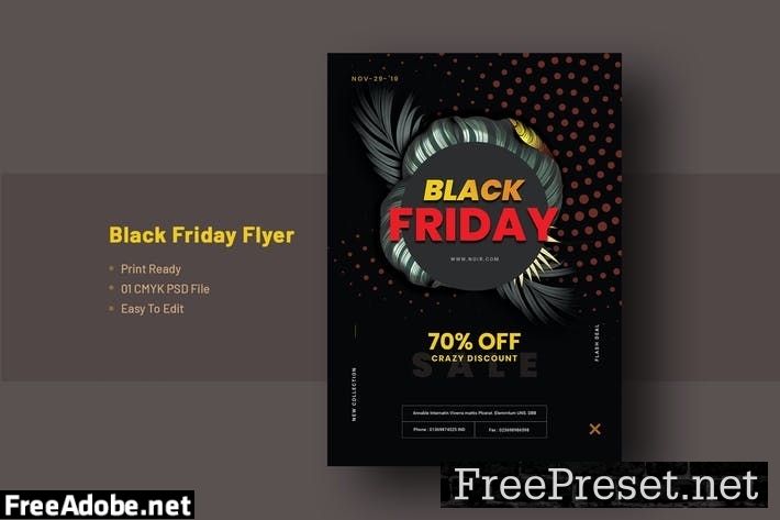 Black Friday Flyer Template RW34SWK