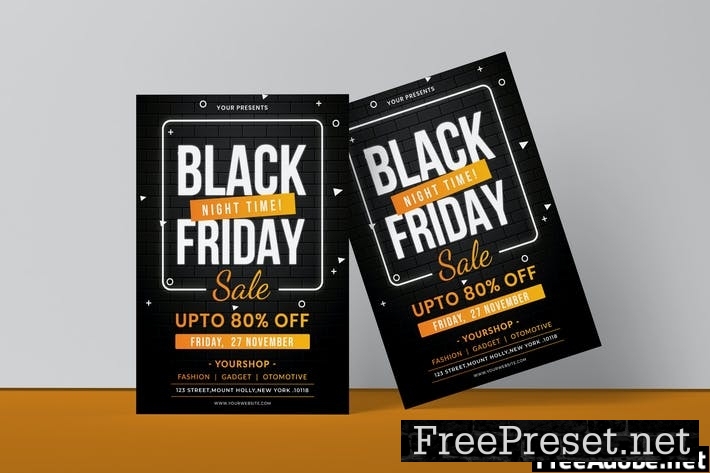 Black Friday Flyer Template 4APA5N2