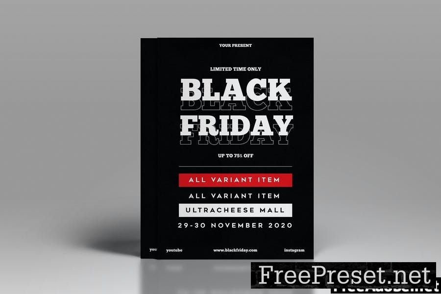 Black Friday Flyer Template Vol. 02 GMBL8WM