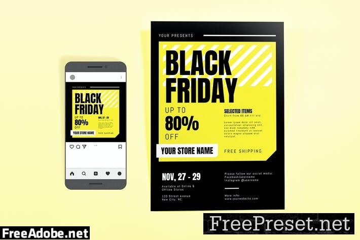 Black Friday Sale Template Set CW9VCHB