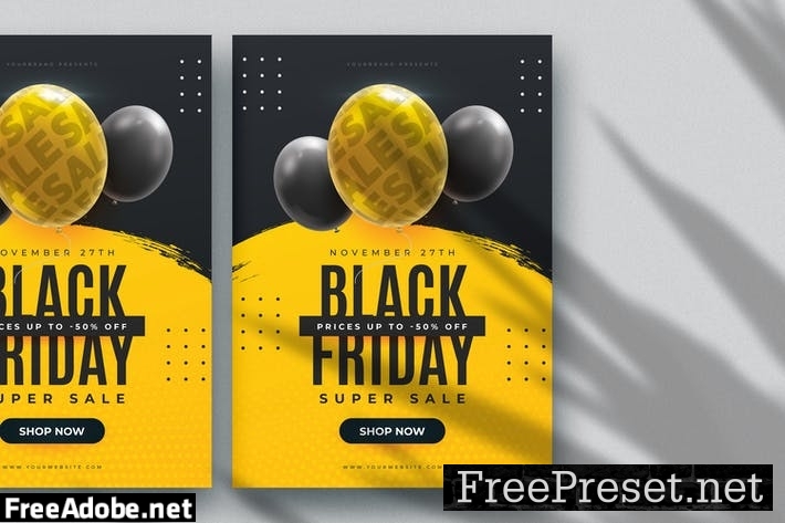 Black Friday Sales Flyer Template A4NCWVR