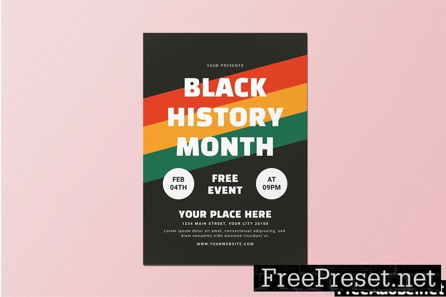 Black History Month Flyer Set