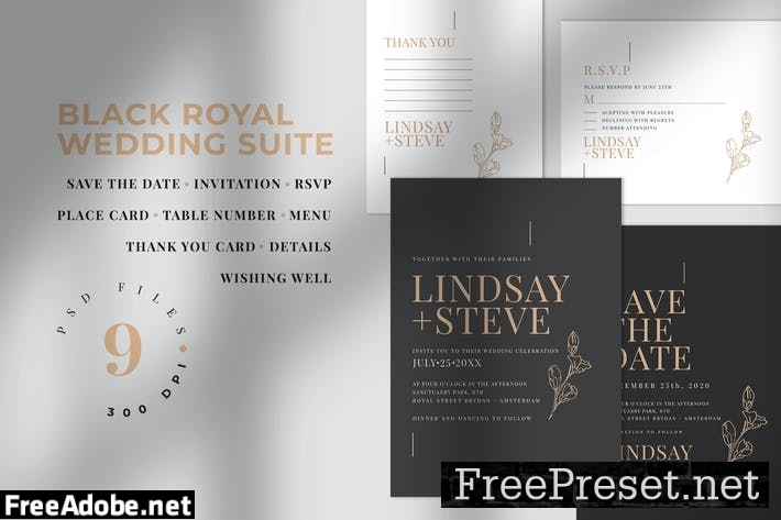 Black Royal Wedding Suite KA2D4LK