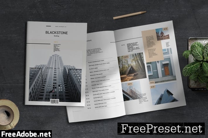 Blackstone | Magazine Template J3CBELB