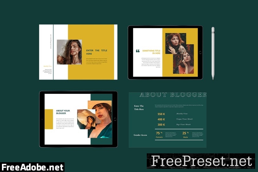 Blogger Media Kit Template