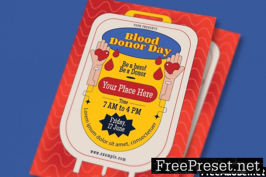 Blood Donor Flyer Set BZ3AN9F