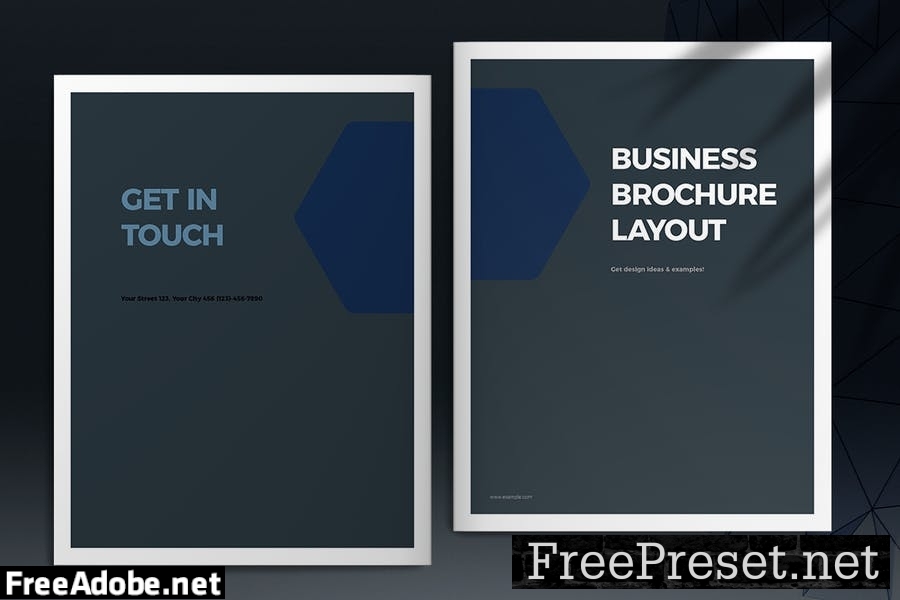 Blue Brochure Template RLDXD5G