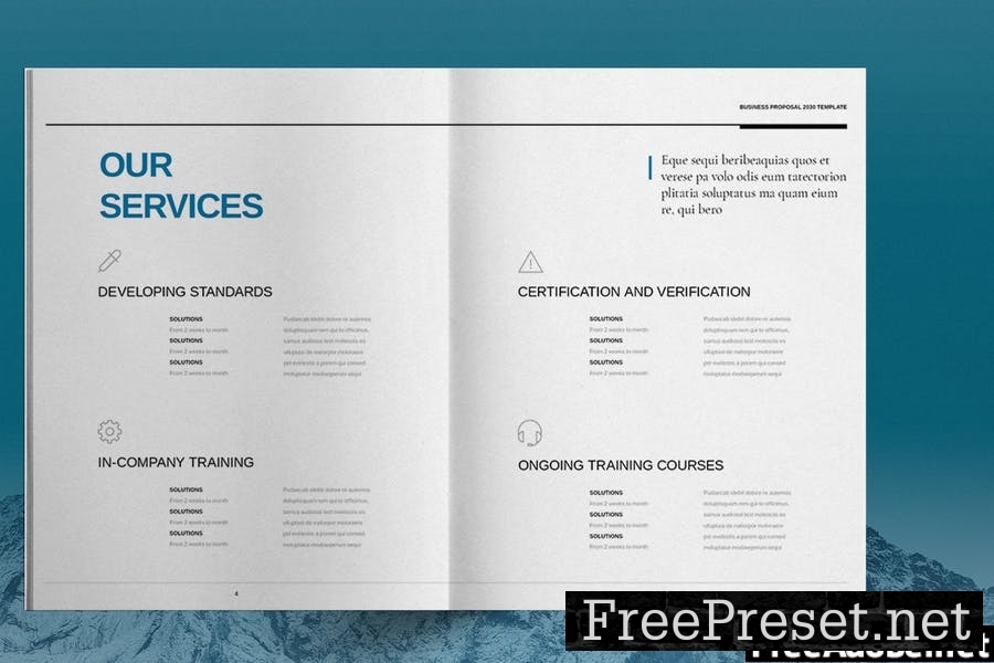 Blue Business Proposal Template