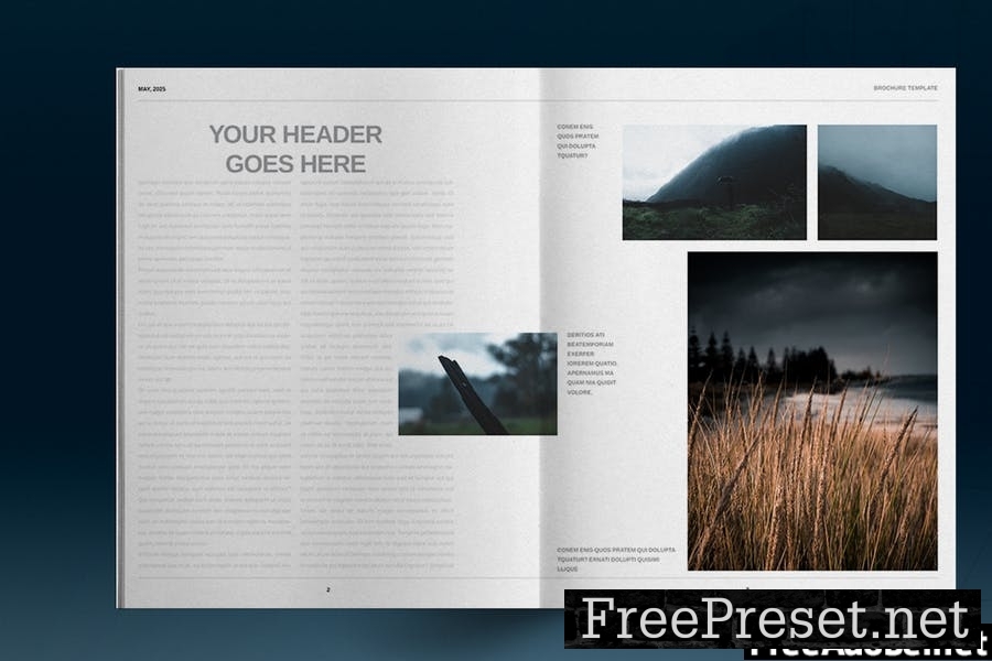 Blue Night Brochure Template