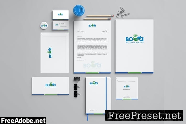 Boca Branding Identity & Stationery Pack K3EZJWB