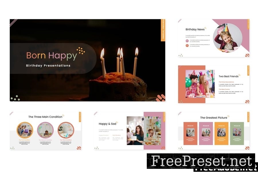 Born Happy - Powerpoint Template