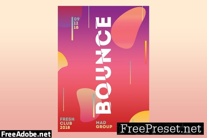 Bounce Party Flyer Poster GSPTRP