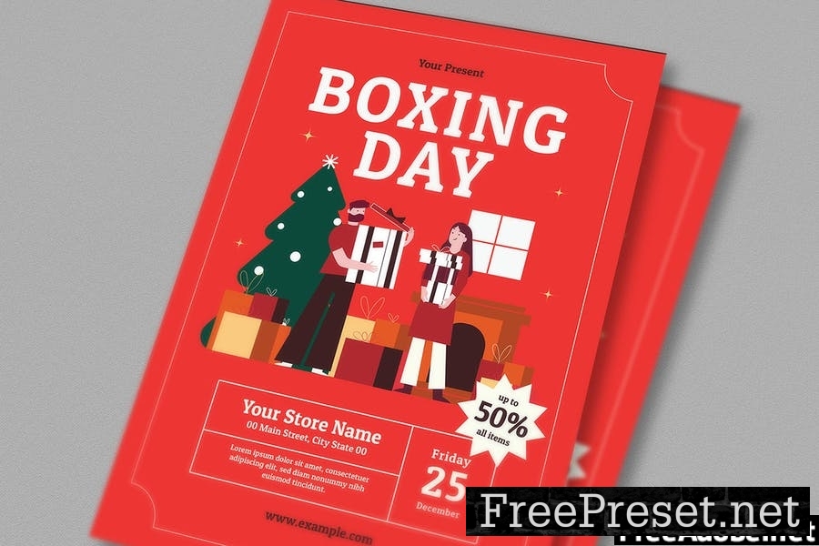 Boxing Day Event Flyer Set FXS9R4U