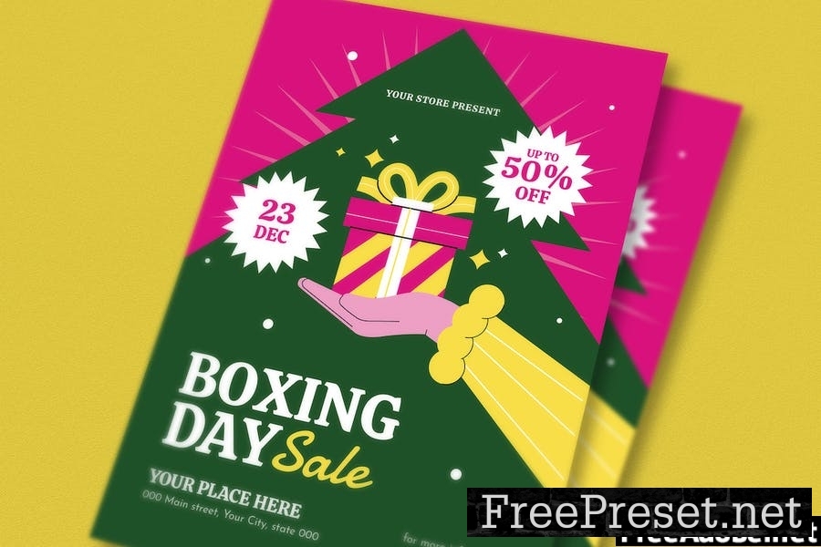 Boxing Day Flyer Set