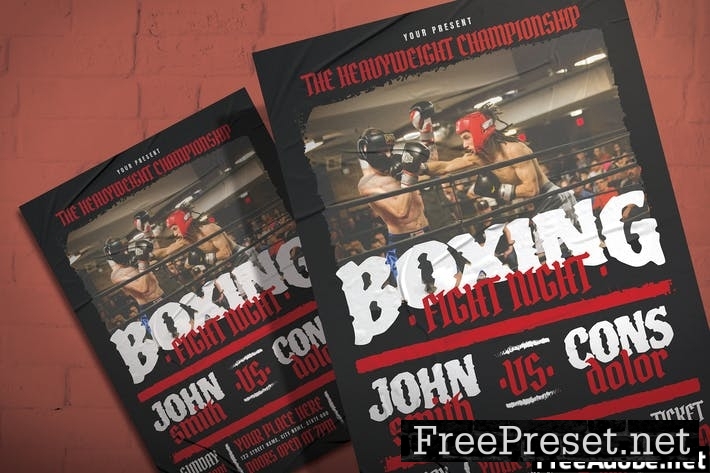 Boxing Night - Flyer Template FAHUWP6