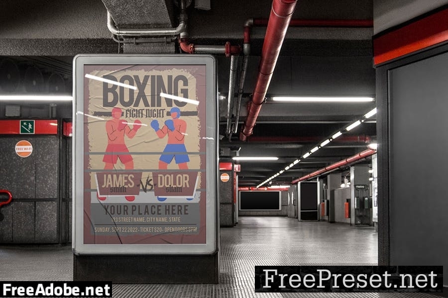 Boxing Night - Flyer Template USDH6FM