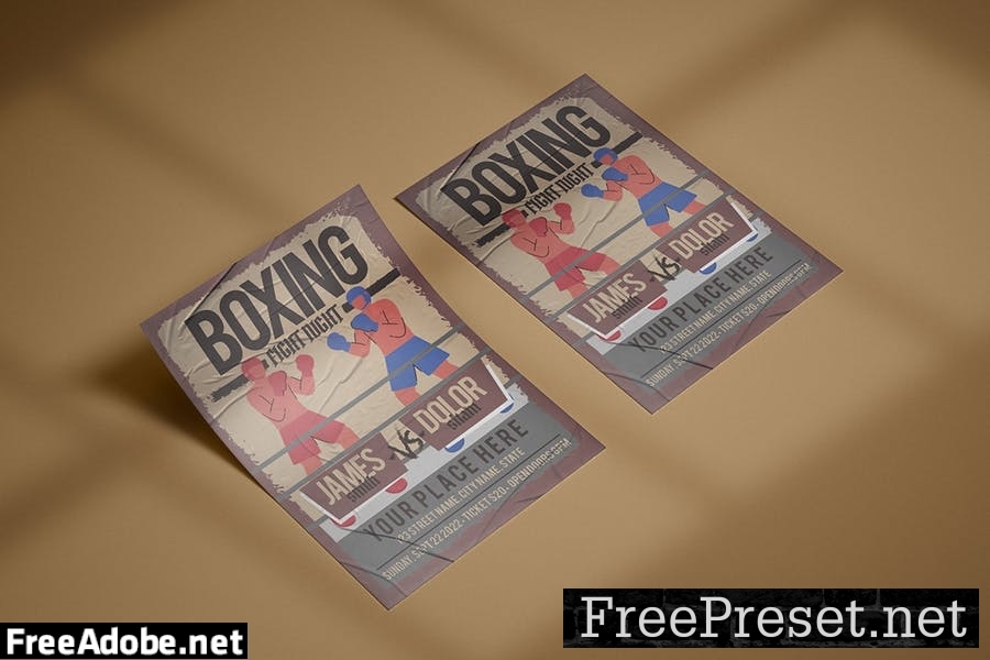 Boxing Night - Flyer Template USDH6FM