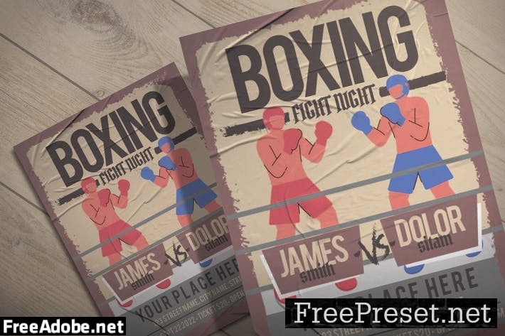 Boxing Night - Flyer Template USDH6FM