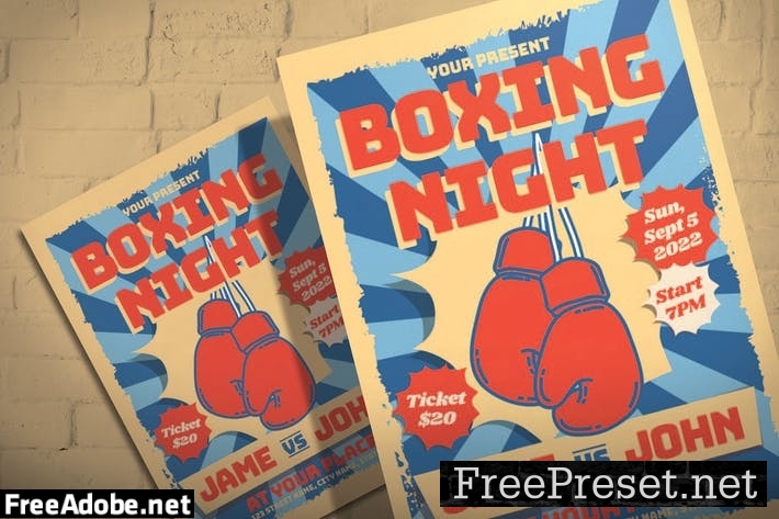 Boxing Night - Flyer Template BABBLNN