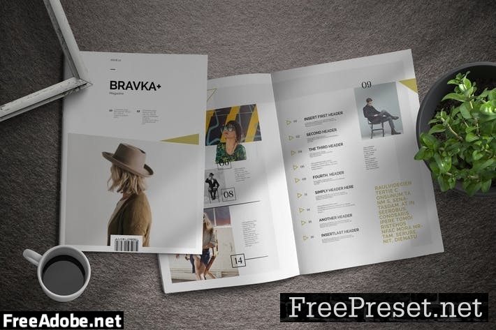 Bravka+ | Magazine Template 7QWZK3N