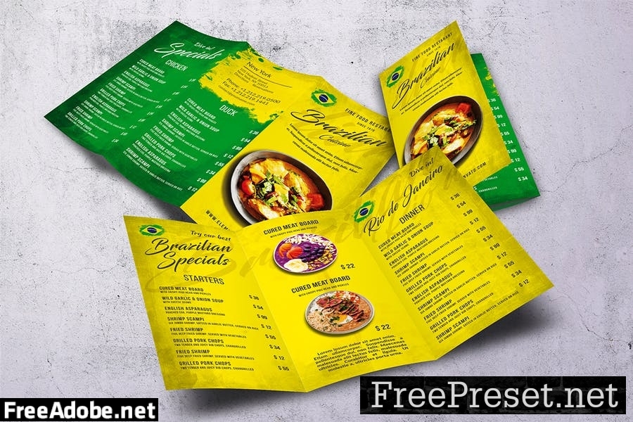 Brazilian Food Menu Bundle