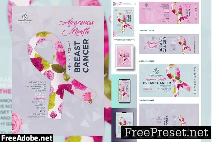 Breast Cancer Flyer and Poster NFJBQC