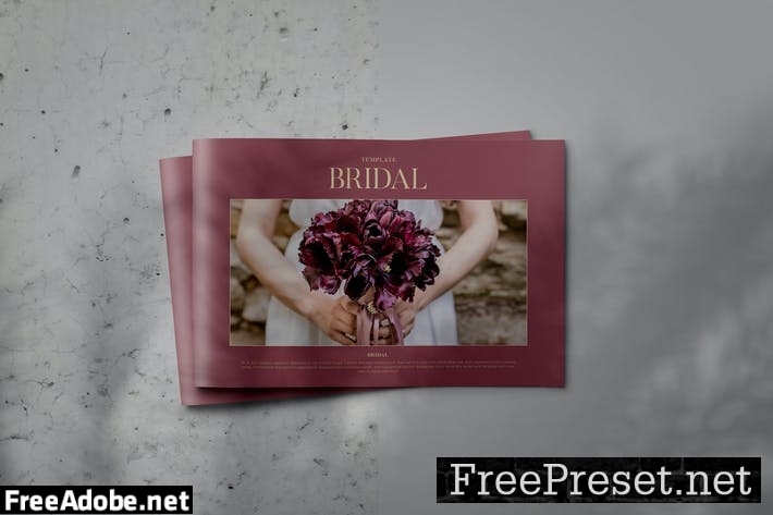 BRIDAL - Indesign Lookbook Brochure Template C39NRX4