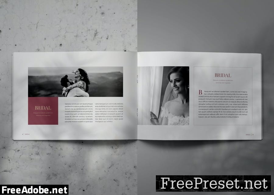 BRIDAL - Indesign Lookbook Brochure Template C39NRX4