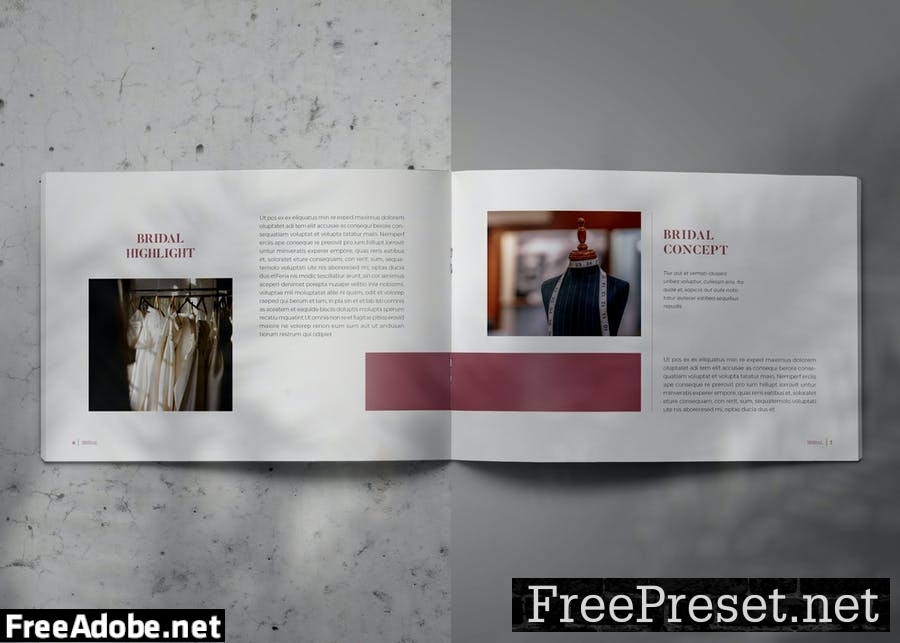 BRIDAL - Indesign Lookbook Brochure Template C39NRX4