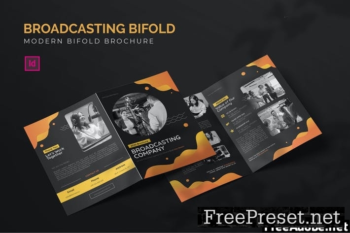 Broadcasting Company - Bifold Brochure BVXCTJJ