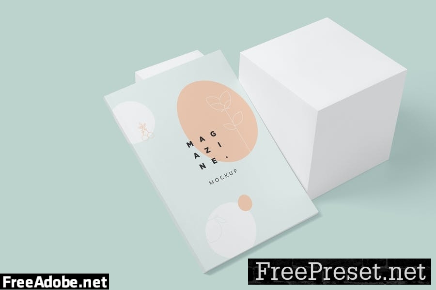 Brochure - Magazine Mockup Set - 7x10 Inch ZB9YQ2M