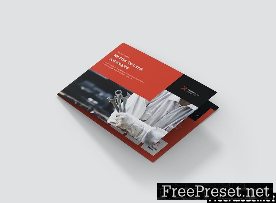 Brochure – Mechanic Bi-Fold A5 Landscape