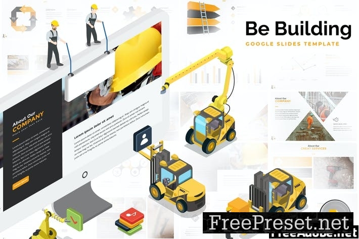 Building & Construction Google Slides Template 5EDBAR