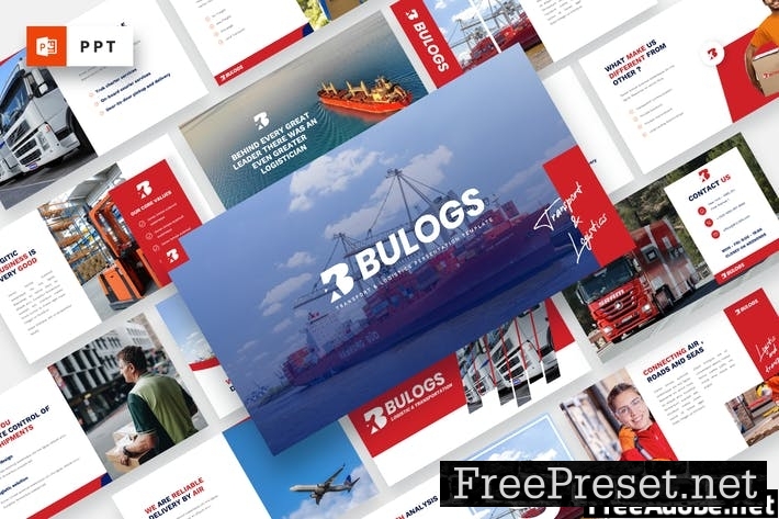 BULOGS - Transport & Logistics Powerpoint Template Q4KQ7S9