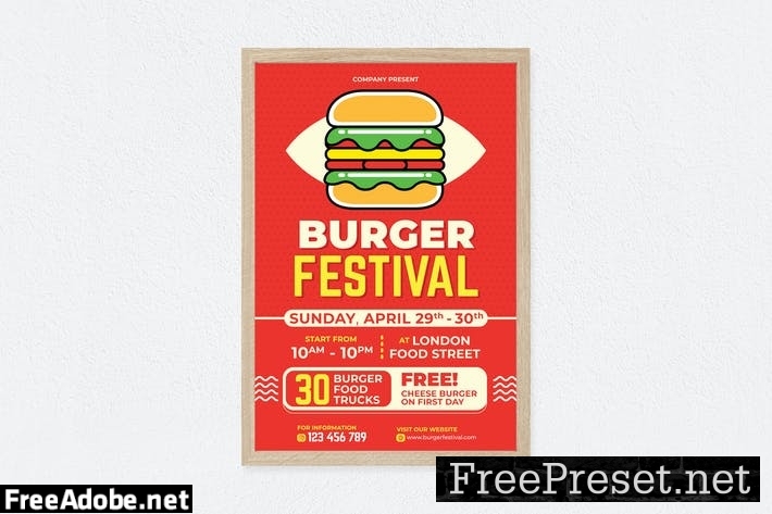 Burger Festival Poster RR4QL7N