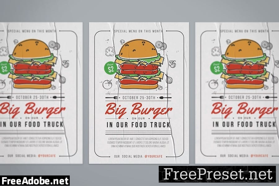 Burger Flyer D5DFGRM