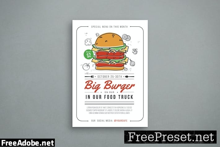 Burger Flyer D5DFGRM