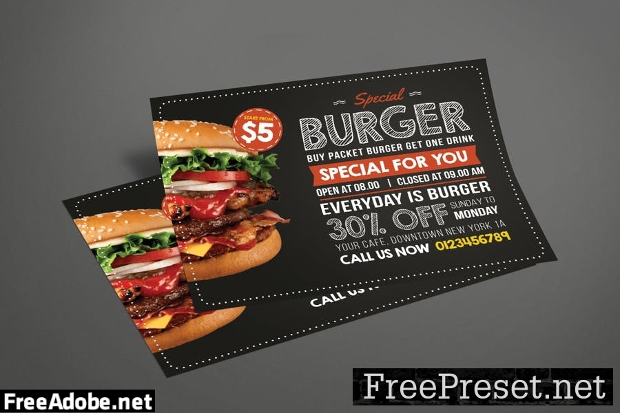 Burger Flyer XYDJCEK