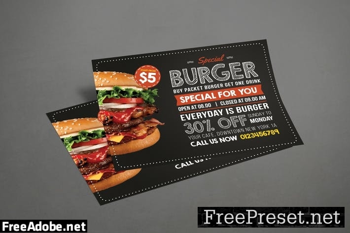 Burger Flyer XYDJCEK