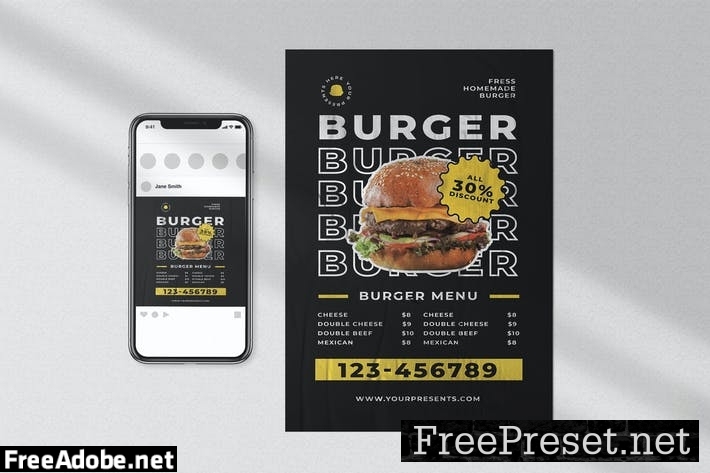 Burger Menu Pack NH42K9T