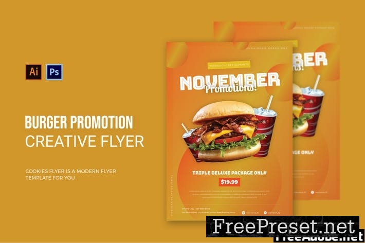 Burger Promotion - Flyer 9VW3HSD