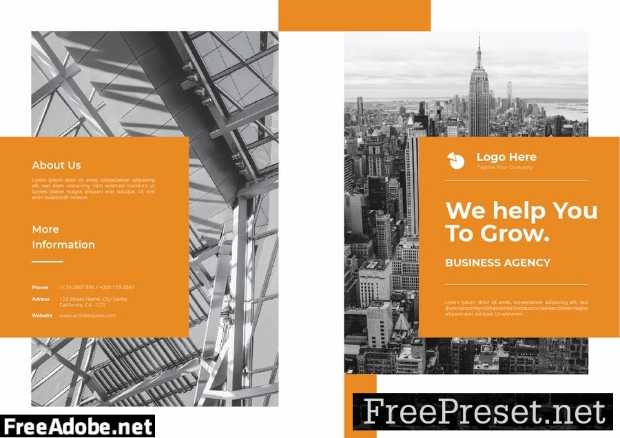 Business Agency Brochure 54D5DNW