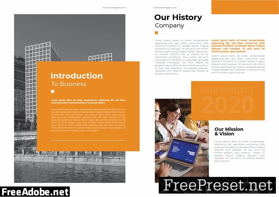 Business Agency Brochure 54D5DNW