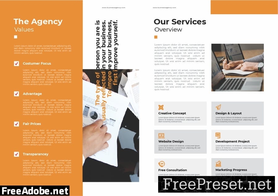 Business Agency Brochure 54D5DNW