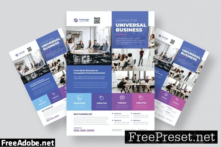 Business Agency Flyer Design B6NPHR3