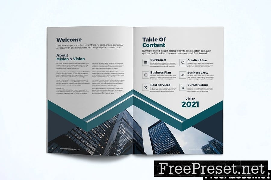 Business Brochure Template 523RTDV