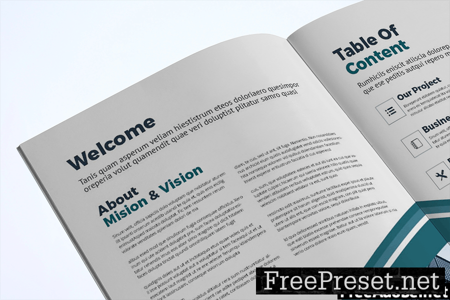 Business Brochure Template 523RTDV