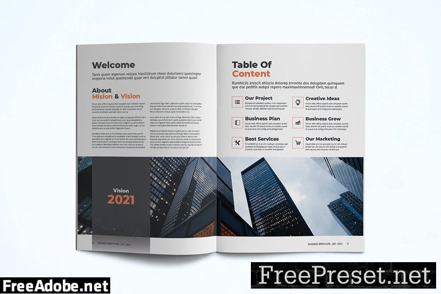 Business Brochure Template SNCMZB8