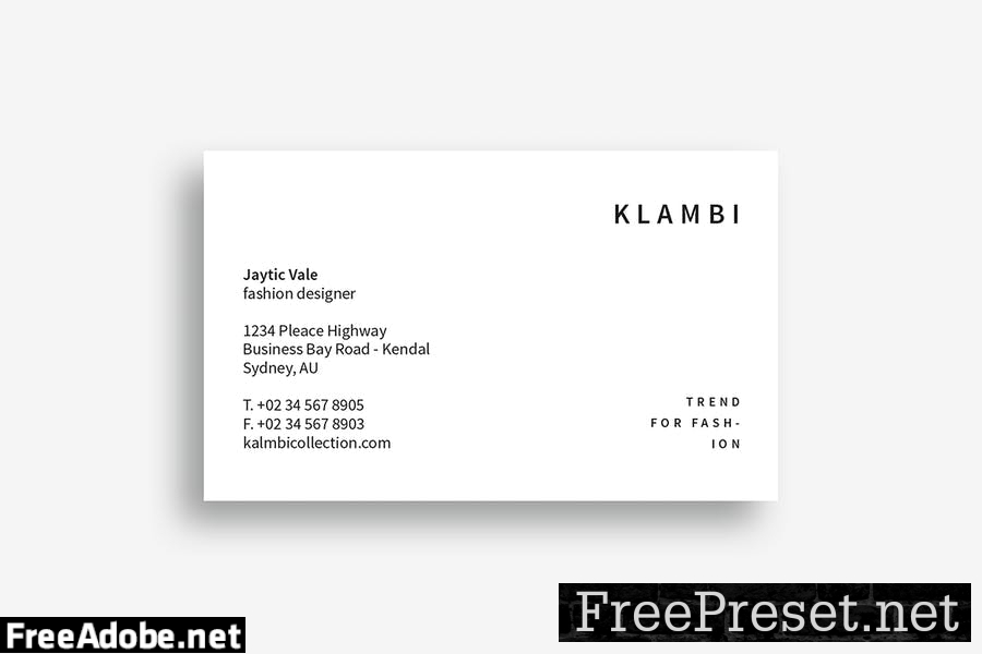 Business Card FLE5A5