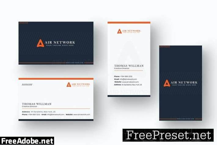 Business Card Name Horizontal and Vertical KZABZ6S